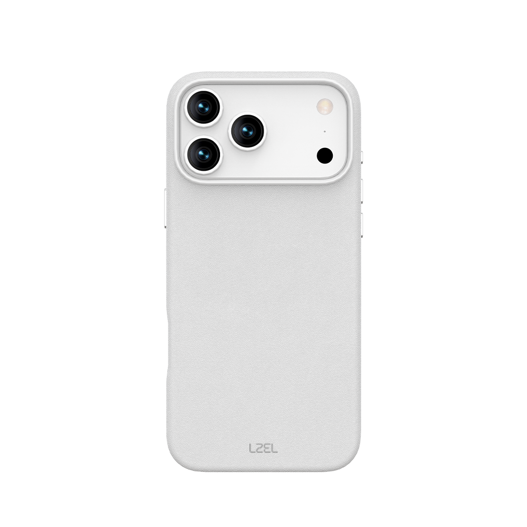 LZEL MagOrbio Leather Case for iPhone 17 Pro Max | Light Gray LZEL MagOrbio Leather Case for iPhone 17 Pro Max | Light Gray